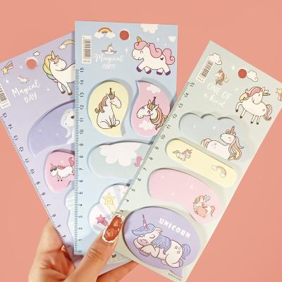 China Self-adhesive hot sale animal horse stationary cartoon notepad kawaii posted it notes for sale