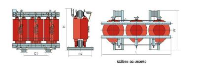 China 10 Class Power SC(B) Epoxy Resin Casting Dry Type Transformer 6-10 KV for sale