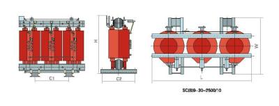 China 9 Class Power SC(B) Epoxy Resin Casting Dry Type Transformer 6-10 KV for sale