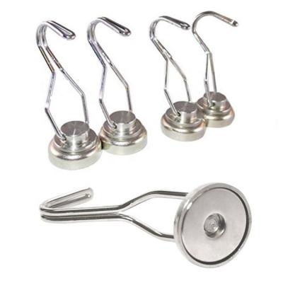 China Environmentally Friendly Heavy Duty Magnetic Swing Hook Neodymium Magnetic Swivel Hook for sale