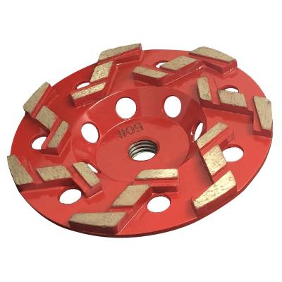 China Ferrous Metals S Segment Diamond Cup Grinding Wheel For Concrete Masonry Granite for sale