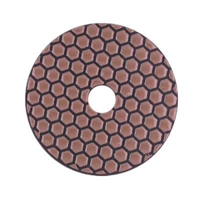 China GENUINE SHINE 100mm Diamond Granite Polishing Dry Polishing Pad for sale