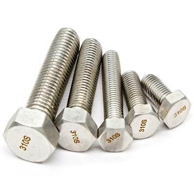 China M10 *50mm 310 Stainless Steel Full Thread Hex Bolts With Heavy Duty Nuts And Gasket ASME B 18.2.1 for sale