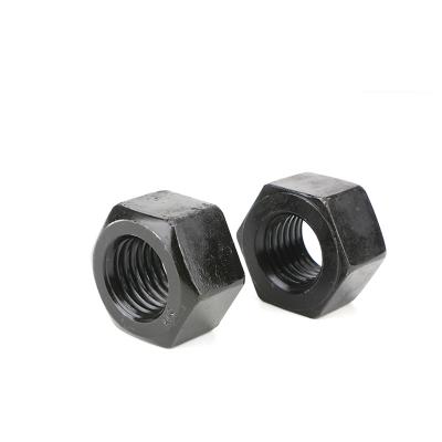 China m8 heavy industry grade 7 hex nut carbon steel heavy hex nuts ASTM A194 with PTFE coating M1.6-M33 2H A193 b7 for sale