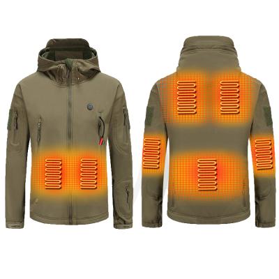 China Large Discount Breathable Men Winter Electric Battery USB Heated Coat for sale