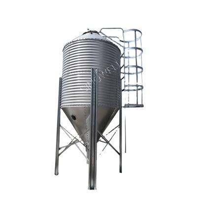 China Poultry Farm Used Poultry Farm Used Silos 3-35 Ton With Hot Galvanized Steel Sheet Farm Chicken Feed Storage Silo For Sale Grain Silo Bag for sale