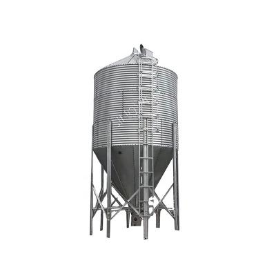 China Poultry Farm Used Feed Storage Steel Plate Storage Silo Bin Hot Galvanized Feeding Tank For Pig Chicken Poultry Farm Factory Price 10 Ton Storage Bins for sale