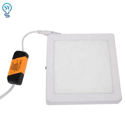 China Modern standard sizes ultrathin led panel light recessed led panel light square mounting roof led panel light for sale