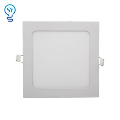 China Factory Price Modern Indoor Lighting 3W 6W 9W 12W 15W 18W Modern Indoor Lighting Recessed Slim Square Led Panel Light for sale