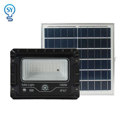 China High Illumination 25W 40W 60W 100W 200W 300W LED Solar Flood Garden Lights Solar Lights Outdoor Led Solar Street Light for sale