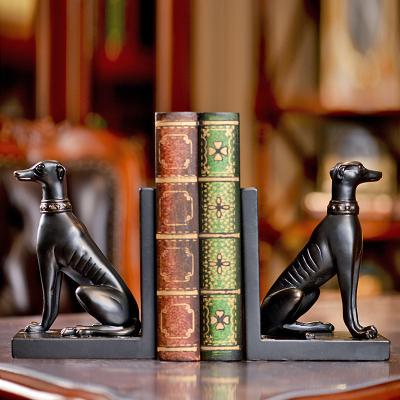 China Europe Large Resin Cute Dog Decorations Opens Creative Home Office Decorations Bookends for sale