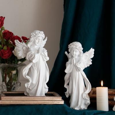 China Creative Nordic Minimalist Angels Statue Sculpture Decoration For Christian Gift Resin Crafts Statue Ornaments for sale