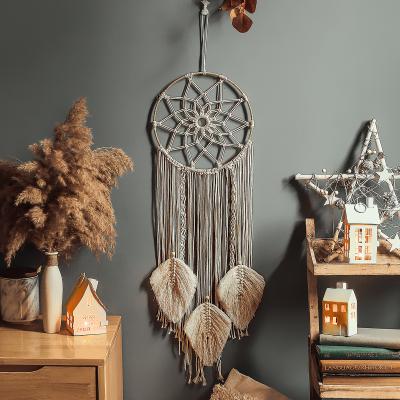 China CREATIVE Handwoven Dream Catcher Tapestry Boho Dreamcatcher Birthday Gift Hanging Home Decoration for sale