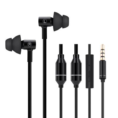 China New Product Light Weight In-Ear Small Anti Radiation Earbud Earphone Black for sale