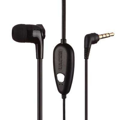 China Black And White In-ear Earphone Air Duct Super Wired Mono EMF Anti EMF Headset for sale