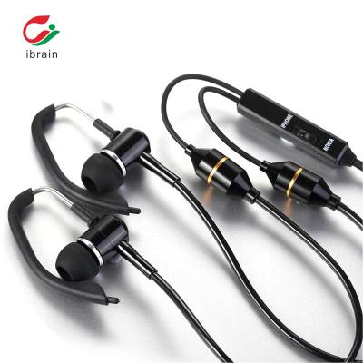 China Ear hook stereo headphones, air duct anti-radiation headphones for sale