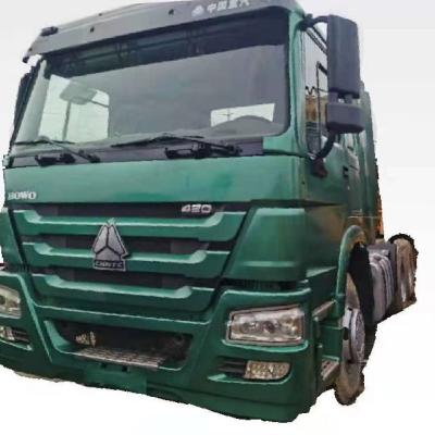 China Truck trailer used ho.wo truck tractor for sale Sinotruck used truck tractor 420hp 375hp trailer leader hot sale to Africa South America for sale