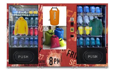 China Clothes Vending Machine Thermal Underwear T-Shirt  WithTouch Screen for sale