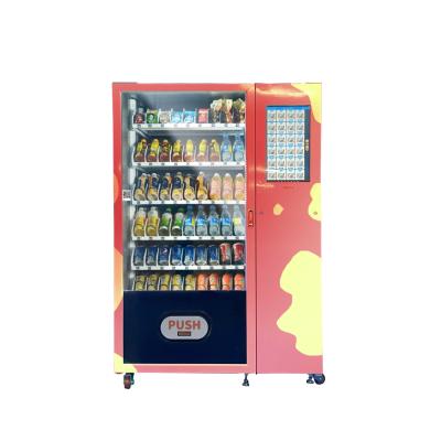 China Winkelcentrum Afstandsbediening Smart Vending System Snacks Cold Drinks Flessen Vending Machine Te koop