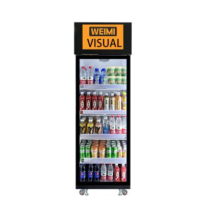 China Intelligent Algorithm AI-Powered Vending Machine For Snacks Drinks Fresh Food Fruits Grab And Go Fridge for sale