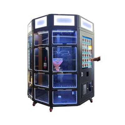 China New Design Locker Fresh Flowers Vending Machine With Cooling Function 32 Inch Touch Screen Light Box For Branding for sale