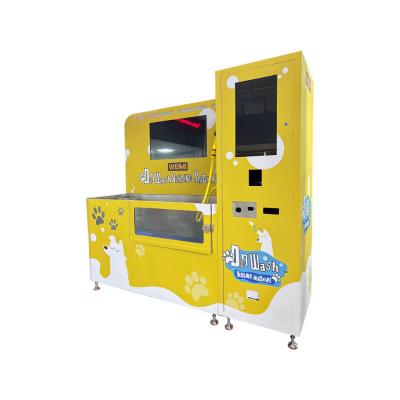 China 21.5 Inch Touchscreen 32 Inch LCD Screen W2000*D663*H1800 Mm Dog Wash Machine For Business for sale