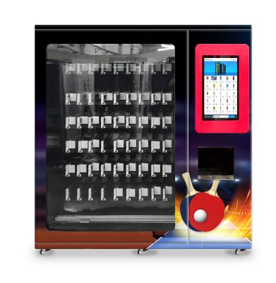 China Table Tennis Vending Machine With Elevator And Adjustable Channel Width Function , Sports Gears Vending Machine, Micron for sale