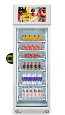 China Sicherheitsglas-automatischer Automat, Gewichts-Richtungs-Automat, intelligenter Kühlschrank, intelligenter kühlerer Automat. Mikrometer zu verkaufen