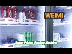 frozen food egg smart fridge vending machine in micron unmanned market