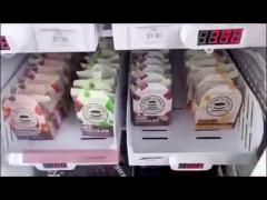 Frozen vending machines selling meat and ice cream with a contactless payment system on Singapore