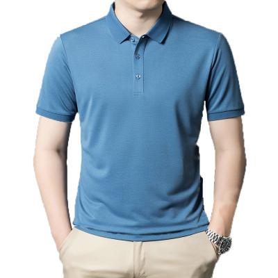 China Hot Sale OEM Golf Short Sleeve Anti-Wrinkle Plain Blank Color Sports Polo Shirt Men Good Quality Cotton for sale