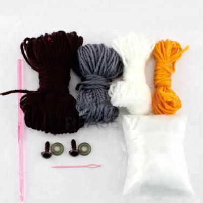 China Viable Chinese Supplier Creative Kids Crochet DIY Set Kids Knitting Yarn Kit for sale