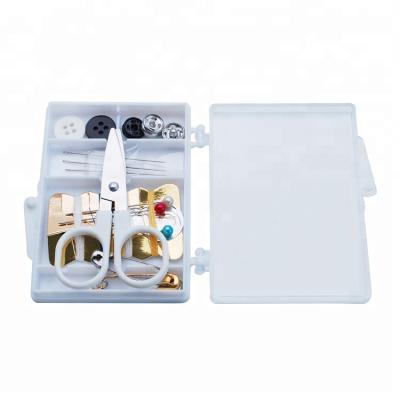 China Eco-Friend Travel Mini Plastic Box Portable Sewing Kit Box For Hand Sewing for sale