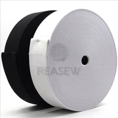 China Wholesale quality black white knitted elastic elastic band for sale