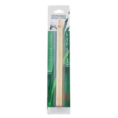 China Durable Bamboo Crochet Hook Needles Wholesale Easy And Simple To Handle 10MM for sale