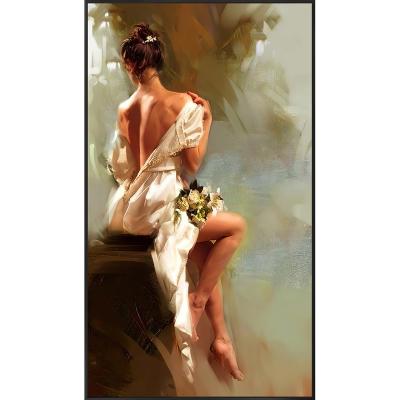 China Modern Nude Sexy Girl Living Room Bedroom Wall Art Decoration Canvas Oil Painting for sale