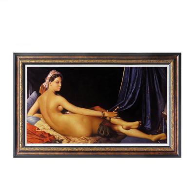 China Modern sexy female artistic lady wall canvas girl picture back oil painting stretching the frame can be directly hung at home for sale