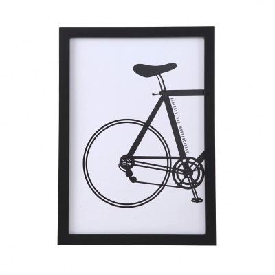 China A1 A2 A3 A4 Creative Home MDF Wooden Photo Wall Black Modern Stylish Simple Fashionable Picture Frame for sale