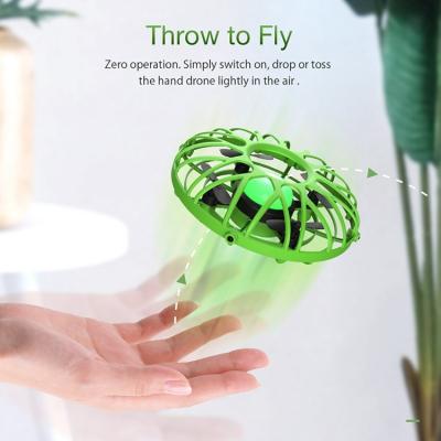 China With LED Lights Children Feeling Thrown Hand Bumblebee Eachine E111 Mini Fly UFO Saucer Drone Remote Control Quadcopter UFO Toys for sale