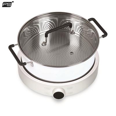 China Round Electric Wok Burner Electric Burner Induction Pot Shap Induction Hot Dish Oven Knob Control for sale