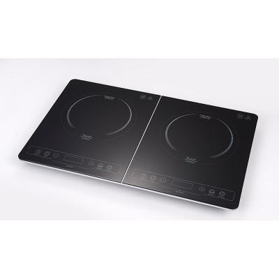 China Double Induction Hotel Double Cooker Hot Plate Electric Induction Hob Slim Body Design for sale