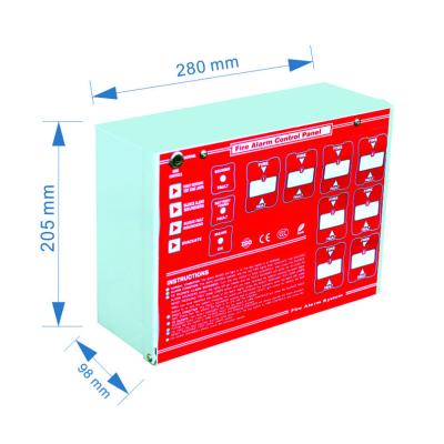 China USAFE YA-CP102 Fire Protection 2 Zones Conventional Fire Alarm Control Panel Hot Sale In Middle East Market for sale