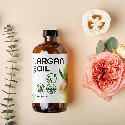 China Natural Organic Loss Prevention 100% Argan Oil Hair Serum Essential Oil Loss Treatment Nourish Repair Hair Essential Oil Private Label For Hair for sale