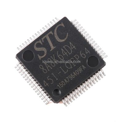 China New original integrated circuit standard STC8A8K64D4-45I-LQFP64 1T 8051 STC8A8K64D4-45I-LQFP64 for sale