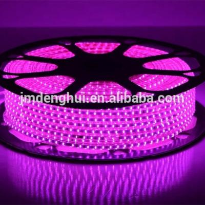 China Decorative Lighting 80m/Roll China Led Light Waterproof 220V 108leds/M SMD3014 Pink Color Led Strip Belt for sale