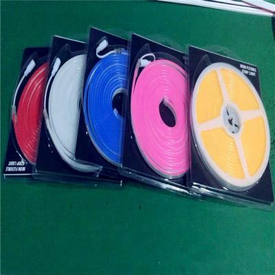 China LANDSCAPE 5 Meters Set SMD2835 120L 12 Volt 7w 6x12mm Silicone Neon Flex Neon Strip for sale