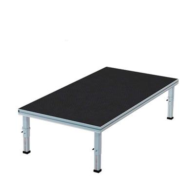 China 6082-T6 or 6061-T6 aluminum small size 1x1m, 1.22x1.22m mobile stage platform for demonstration for sale