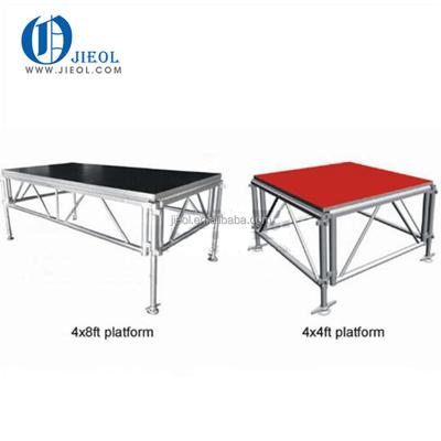 China High Quality T6061 Aluminum Plywood 4x4ft Portable Stage Platform For Outdoor Event for sale