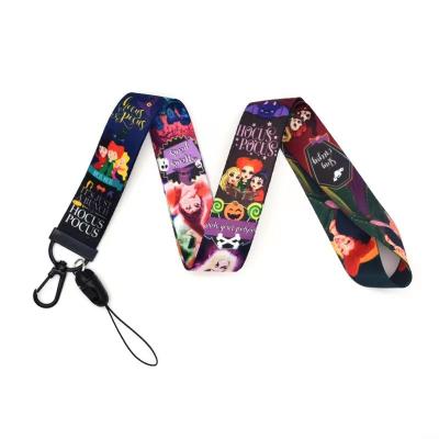 China Fashion Nylon Lanyard Wristband Cell Phone and Long Witch Ribbon Key Chain Lanyard for sale