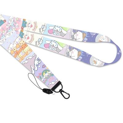 China Large Sanrio Yugui Nylon Dog Lanyard ID Card Bank Cartoon Passport Card Holder Lanyard Hand Rope Streamer for sale